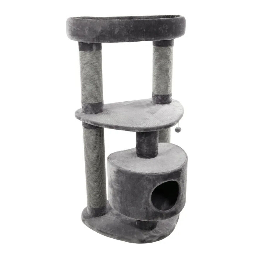 Flamingo Cory &Aacute;rvore Arranhador Cinza para gatos, , large Imagem n&uacute;mero 1