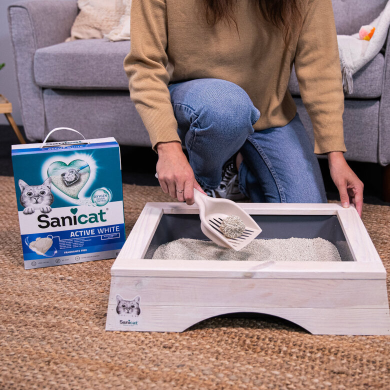 6 L Sanicat Clumping White Areia Aglomerante Branca para gatos,  Imagem número 5 6 L Sanicat Clumping White Areia Aglomerante Branca para gatos, , large Imagem número 5
