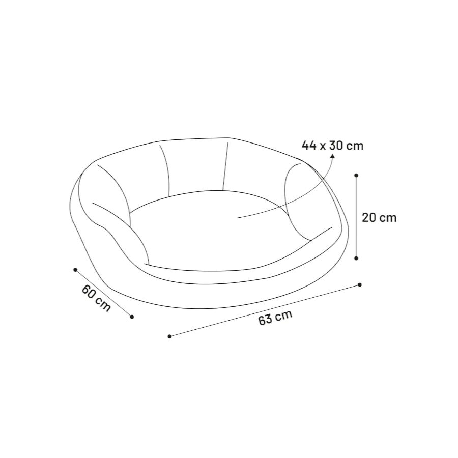 Flamingo Chipz Retangular Castanha cama alcofa para c&atilde;es, , large Imagem n&uacute;mero 5