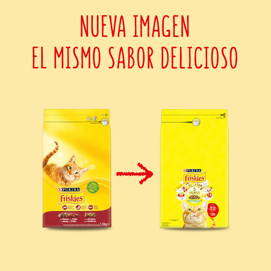 20 kg Friskies Adult Vaca, Frango e Legumes ra&ccedil;&atilde;o para gatos, , large Imagem n&uacute;mero 2