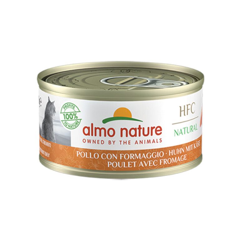 Almo Nature HFC Frango e Queijo lata para gatos, , large image number null