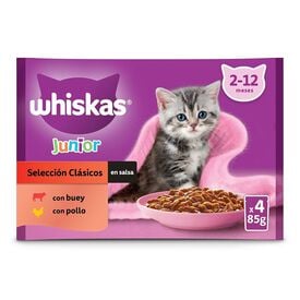 Whiskas Carnes em Molho em Saqueta para Gatinhos