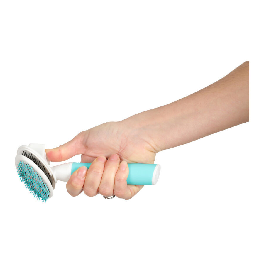 Zolux Anah Puppy Escova Suave Slicker Retr&aacute;til de cardar para c&atilde;es, , large Imagem n&uacute;mero 3