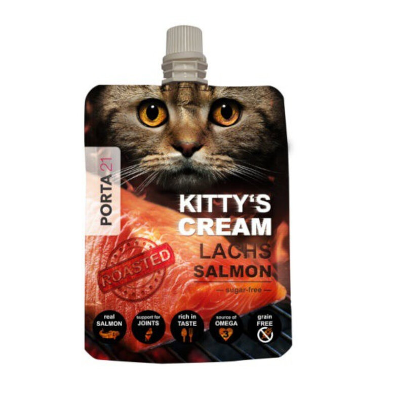 90 g Porta21 Snack Cremoso Salmão para gatos,  Imagem número 1 90 g Porta21 Snack Cremoso Salmão para gatos, , large Imagem número 1
