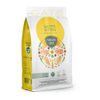 Natura Diet Kitten Frango ração para gatos 