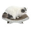 Leeby Remy Rocker arranhador de cartão horizontal com padrão de folhas para gatos, , large Indicador imagem número 7