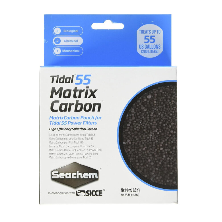 Seachem Matrix Tidal Active Carbon para filtro de aquário,  Imagem número 1 Seachem Matrix Tidal Active Carbon para filtro de aquário, , large Imagem número 1
