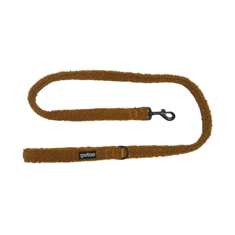 Gotoo Trela veludo castanha para cães,  Imagem número 1 Gotoo Trela veludo castanha para cães, , large Imagem número 1