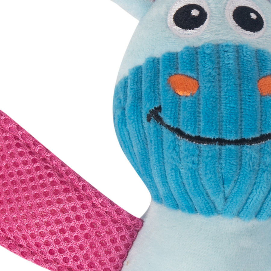 Tootoy! Chew Fetch It Hippo Azul e Rosa Peluche para c&atilde;es, , large Imagem n&uacute;mero 3