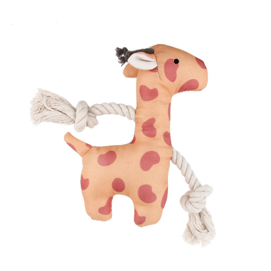 Tootoy! Puppy Yellow Giraffe peluche com som para cachorros, , large Imagem n&uacute;mero 2