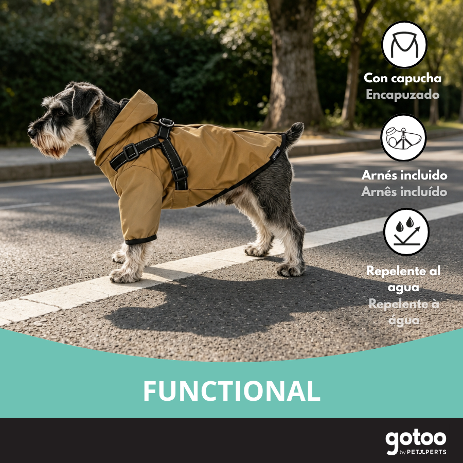 Gotoo Casaco Imperme&aacute;vel com Arn&ecirc;s para c&atilde;es, , large Imagem n&uacute;mero 6