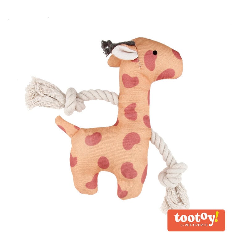 Tootoy! Puppy Yellow Giraffe peluche com som para cachorros,  Imagem número 1 Tootoy! Puppy Yellow Giraffe peluche com som para cachorros, , large Imagem número 1