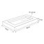 Flamingo Carlota Rectangular Cinzenta cama com fecho para c&atilde;es, , large Indicador imagem n&uacute;mero 5