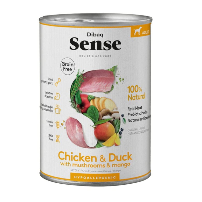 380 g Dibaq Sense Grain Free Adult  Frango & Pato lata para cães,  Imagem número 1 380 g Dibaq Sense Grain Free Adult  Frango & Pato lata para cães, , large Imagem número 1