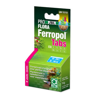 JBL Proflora Ferropol Comprimidos de fertilizantes vegetais para aquários de água doce