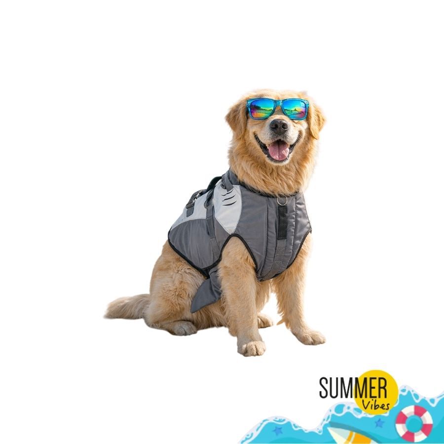 Colete salva-vidas Summer Vibes Shark para c&atilde;es, , large Imagem n&uacute;mero 8