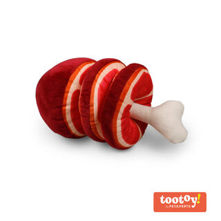 Tootoy! Comfort Beefy Thigh Cuddler peluche com som para cães
