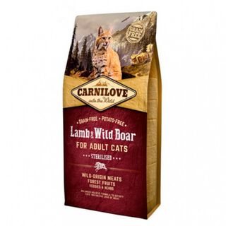 Carnilove Lamb & Wild Boar Sterilised ração gatos