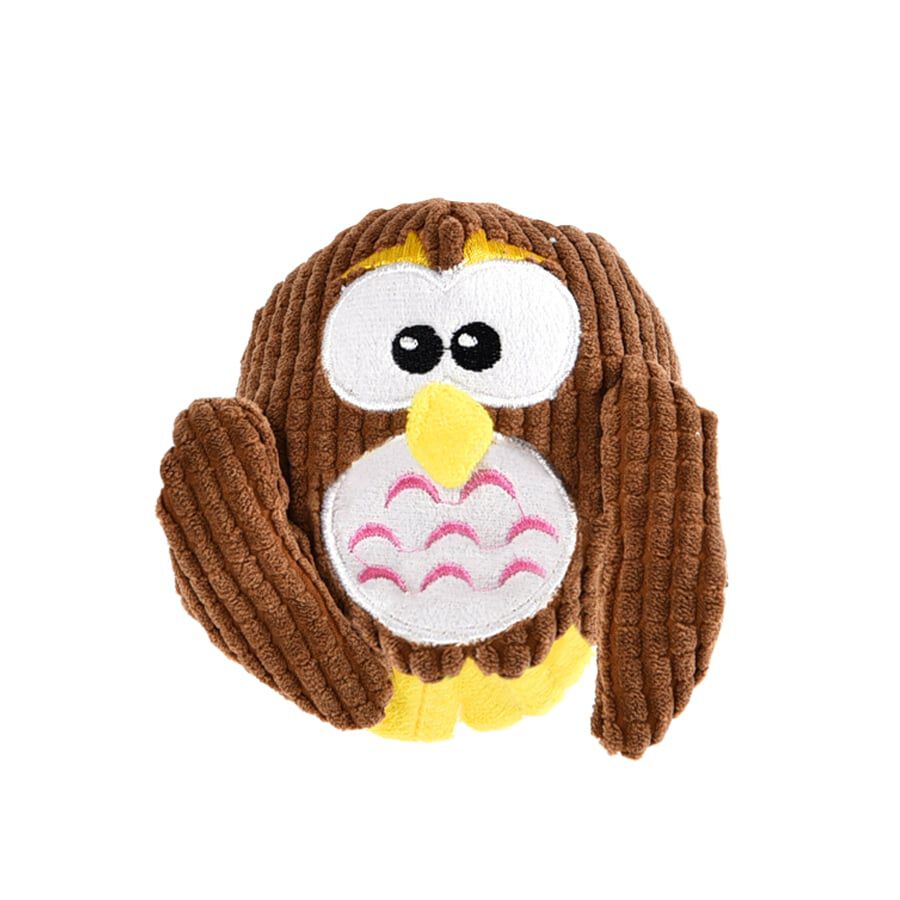 Juguete de peluche para perro Plush Ball Owl de Play & Bite Imagem n&uacute;mero 1