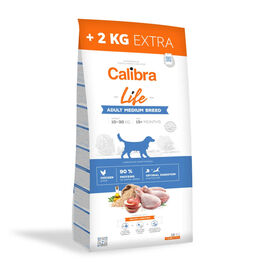 Calibra Life Adult Medium Ração de frango para cães médios