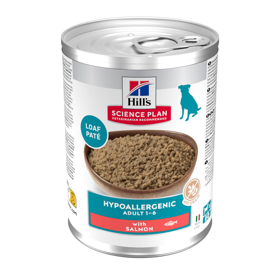 363 g Hill's Science Plan Hypoallergenic Alimento H&uacute;mido com Salm&atilde;o para C&atilde;es Adultos, , large Imagem n&uacute;mero 1