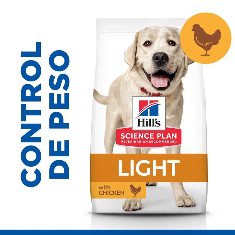 14 kg Hill's Science Plan Light Adult Frango ração para cães,  Imagem número 2 14 kg Hill's Science Plan Light Adult Frango ração para cães, , large Imagem número 2