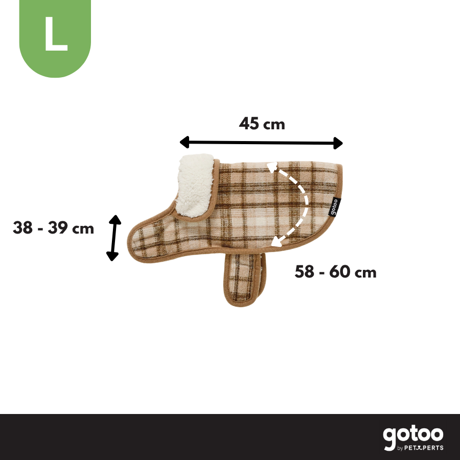 Gotoo Casaco com Padr&atilde;o Tartan aos Quadrados para c&atilde;es, , large Imagem n&uacute;mero 4