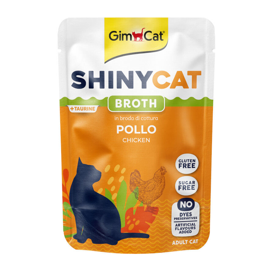 70 g GimCat Shiny Caldo de Frango para Gatos, , large Imagem n&uacute;mero 1