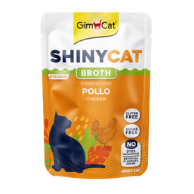 GimCat Shiny Caldo de Frango para Gatos