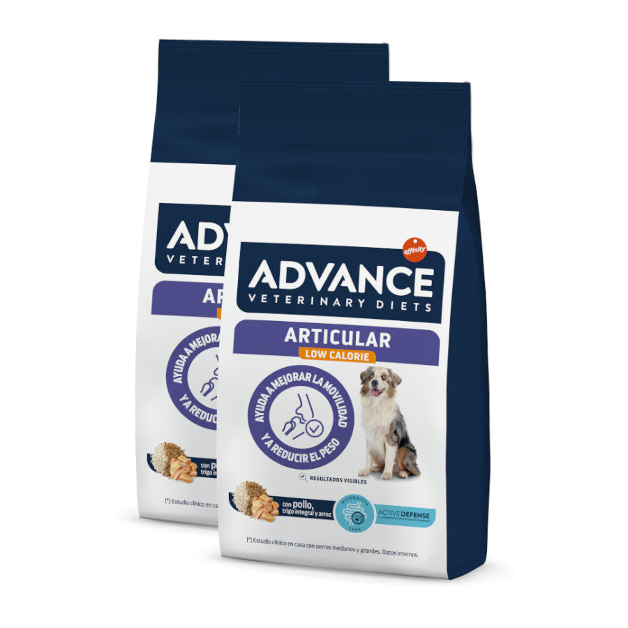 2 x 12 kg Advance Veterinary Diets Articular Reduced Calories Frango ra&ccedil;&atilde;o para c&atilde;es Pack poupan&ccedil;a!, , large Imagem n&uacute;mero 1