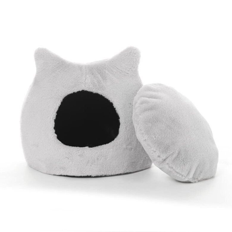 Leeby Igloo Anti Stress Cinzento para gatos,  Imagem número 3 Leeby Igloo Anti Stress Cinzento para gatos, , large Imagem número 3