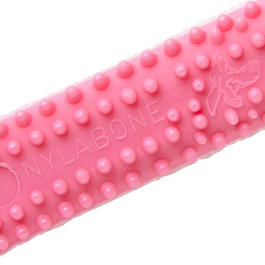 Nylabone Osso Mordedor Dent&aacute;rio Rosa com Sabor a Frango para cachorros, , large Imagem n&uacute;mero 4
