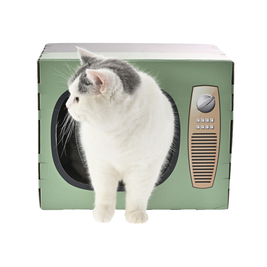 Leeby Tommy TV cama nido com arranhador de cart&atilde;o para gatos, , large Imagem n&uacute;mero 3