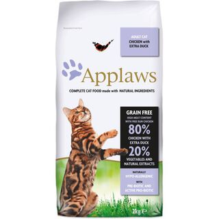 Applaws ração de frango e pato para gatos