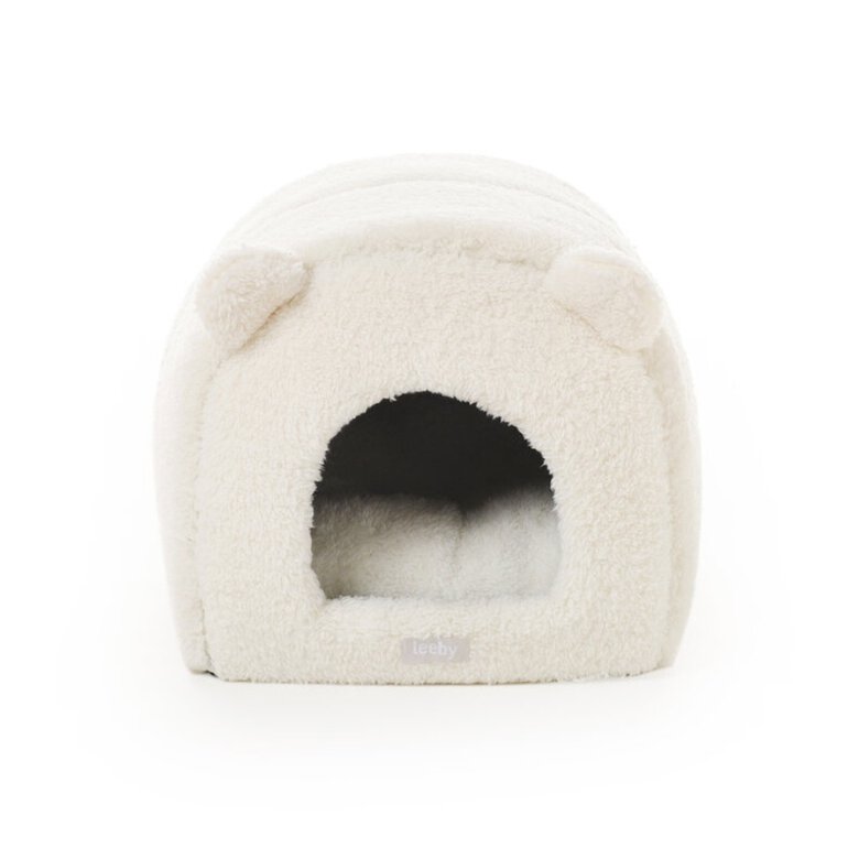 Leeby Igloo amovível em pele de carneiro branca para gatinhos,  Imagem número 1 Leeby Igloo amovível em pele de carneiro branca para gatinhos, , large Imagem número 1