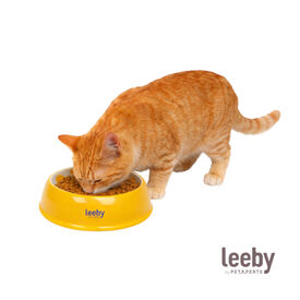 Leeby Comedouro de Cer&acirc;mica Estampado Lim&atilde;o para gatos