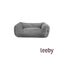 Leeby Cama suave de veludo cinzenta para cães, , large Indicador imagem número 2