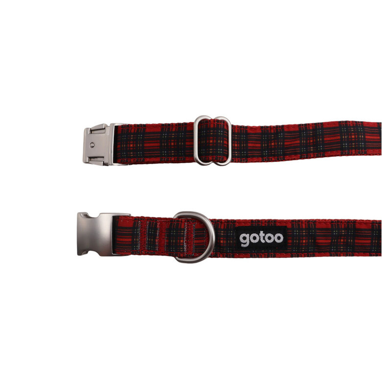 Gotoo Coleira estampada vermelha para cães,  Imagem número 4 Gotoo Coleira estampada vermelha para cães, , large Imagem número 4