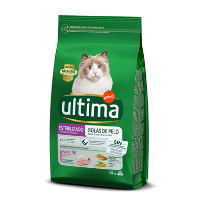 Affinity Ultima Feline Adult Sterilized Hairball Control peru e cevada 1,5 kg