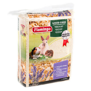 Flamingo Leito de Lascas de Madeira Aroma Lavanda para roedores