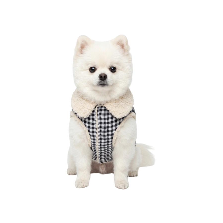 Gotoo Casaco Azul com Padr&atilde;o Vichy para c&atilde;es, , large Imagem n&uacute;mero 7
