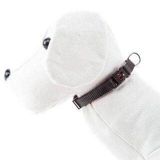 Nayeco Basic Coleira Preta de Nylon para cães 