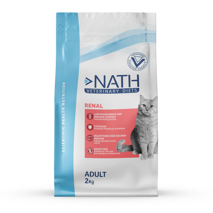 2 kg Nath Veterinary Diets Renal Adult ra&ccedil;&atilde;o para gatos, , large Imagem n&uacute;mero 1