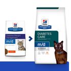 Hill's Prescription Diet Diabetes Weight Frango ração para gatos, , large image number null