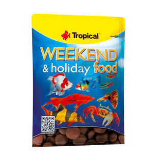 Comida de peixe tropical para fins de semana e feriados
