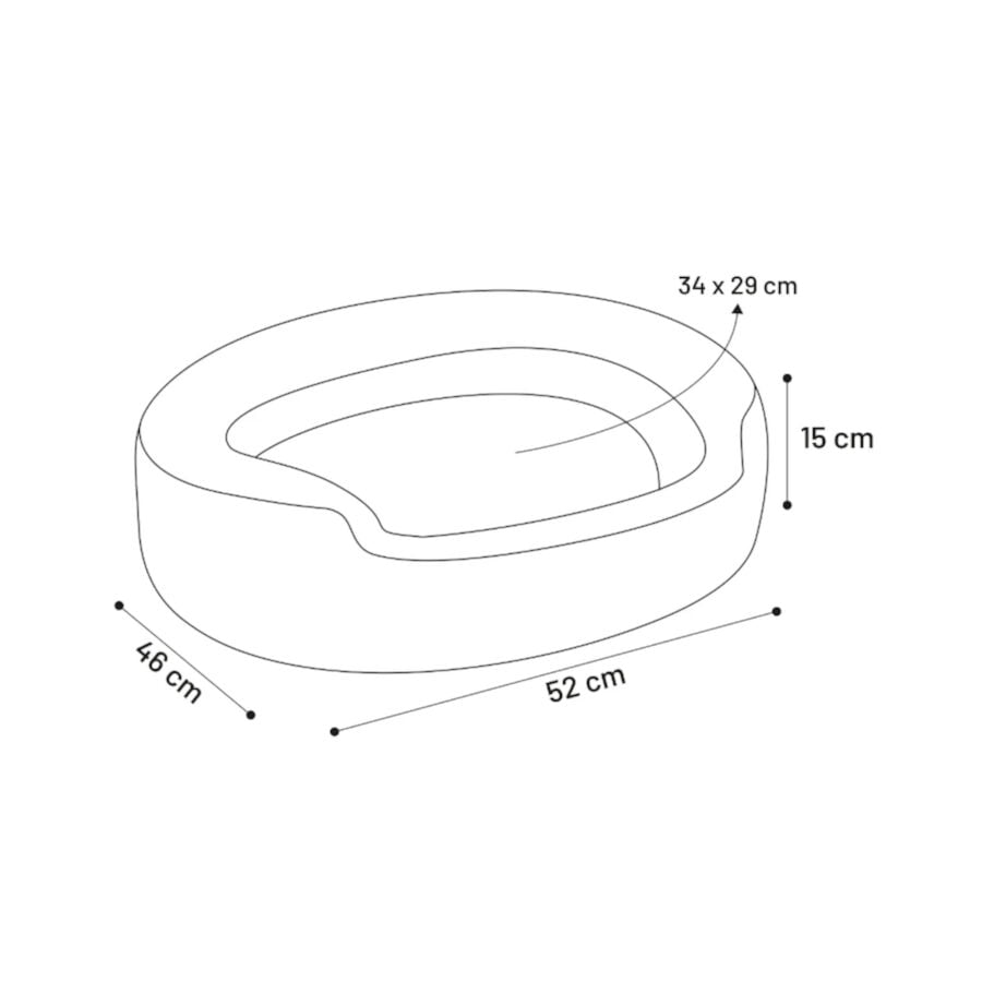 Flamingo Corvara Retangular Azul cama alcofa para c&atilde;es, , large Imagem n&uacute;mero 4