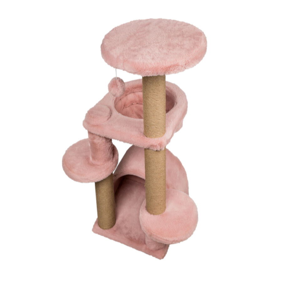 Catshion Amber &Aacute;rvore Arranhador com Gruta Rosa para gatos, , large Imagem n&uacute;mero 1