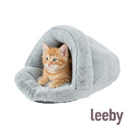 Leeby Cama Sapatilha Cinzenta para gatos