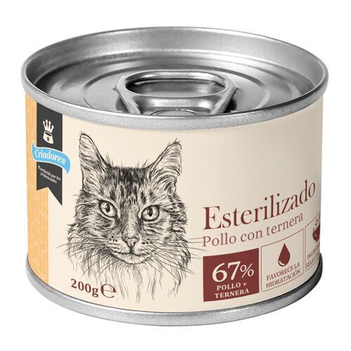 200 g Criadores comida h&uacute;mida para gatos esterilizados, , large Imagem n&uacute;mero 1