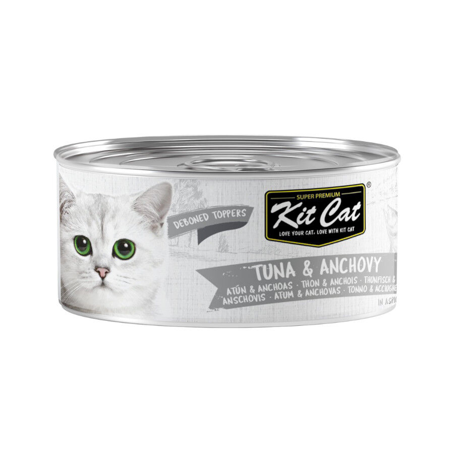 Kit Cat Comida h&uacute;mida de atum e anchovas em lata para gatos, , large Imagem n&uacute;mero 1